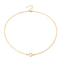 Stone plain Chain Necklace