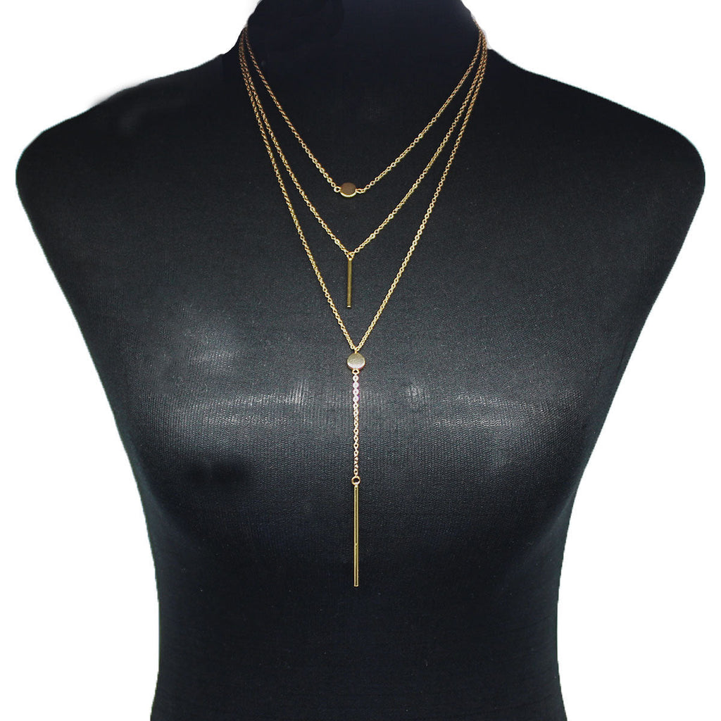 Women Layered Choker Necklace Jewelry