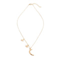 Crescent Moon Star Necklace