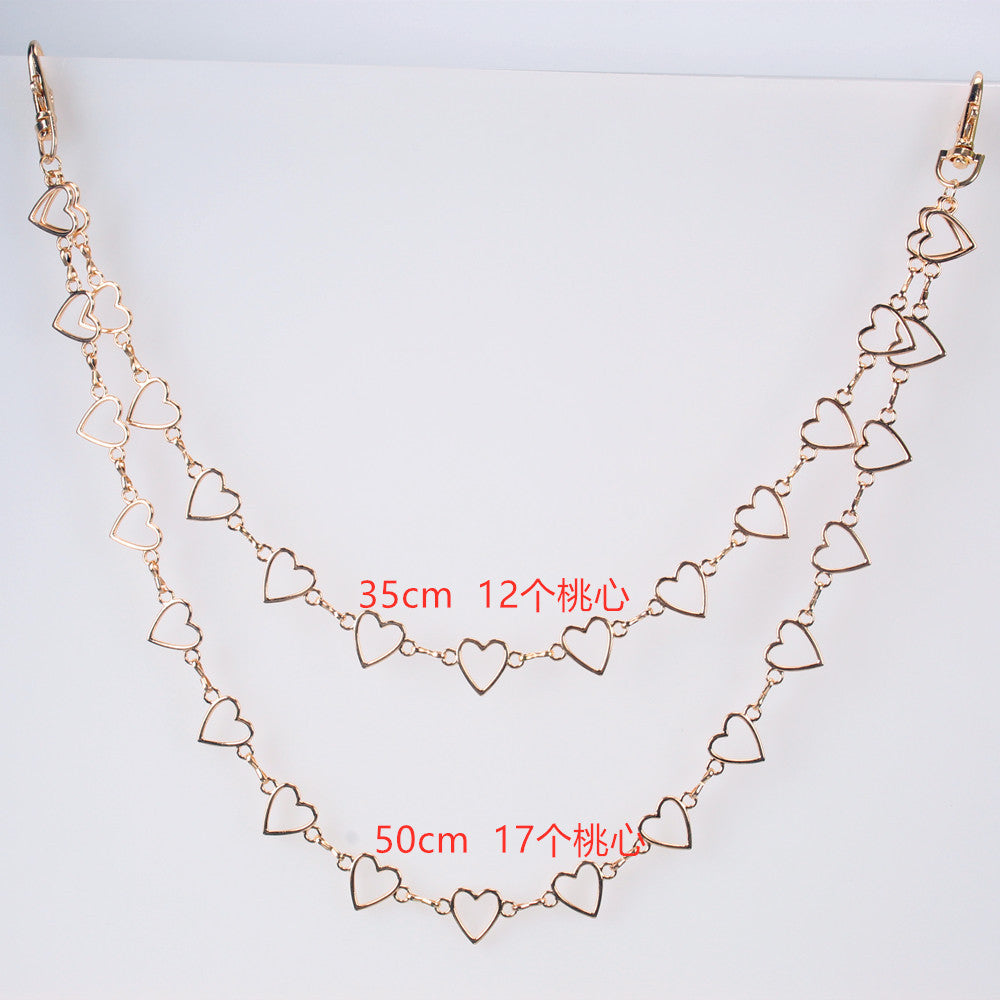 Double Chain Love Waist Chain Hip Hop Heart Pants Chain