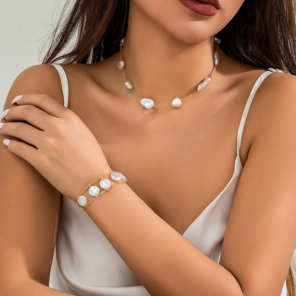 Baroque Retro Short Choker Neck Chain Necklace