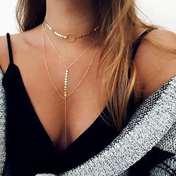 Round Stone Pendant Necklace