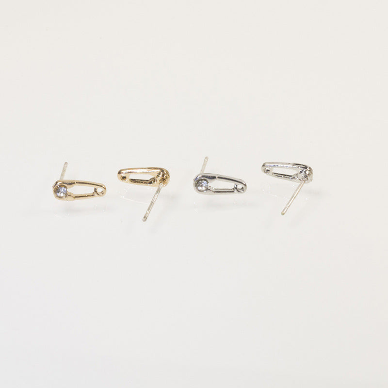 Paper clip watermelon stud earrings set