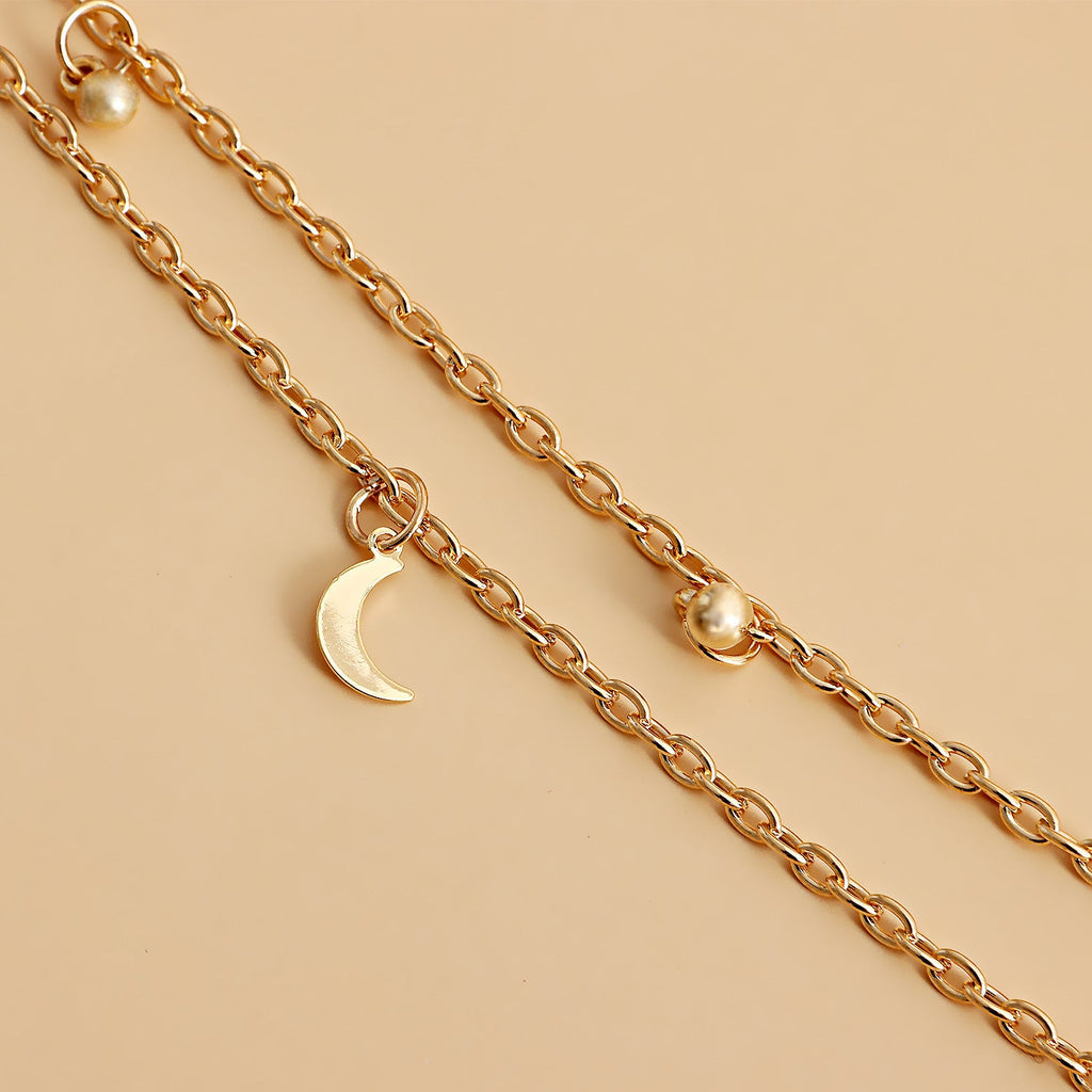 Beach Fashion Belly Chain Moon Body Jewelry Star Tassel Waist Chains