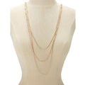 Layer Snake Beaded Chain Necklace