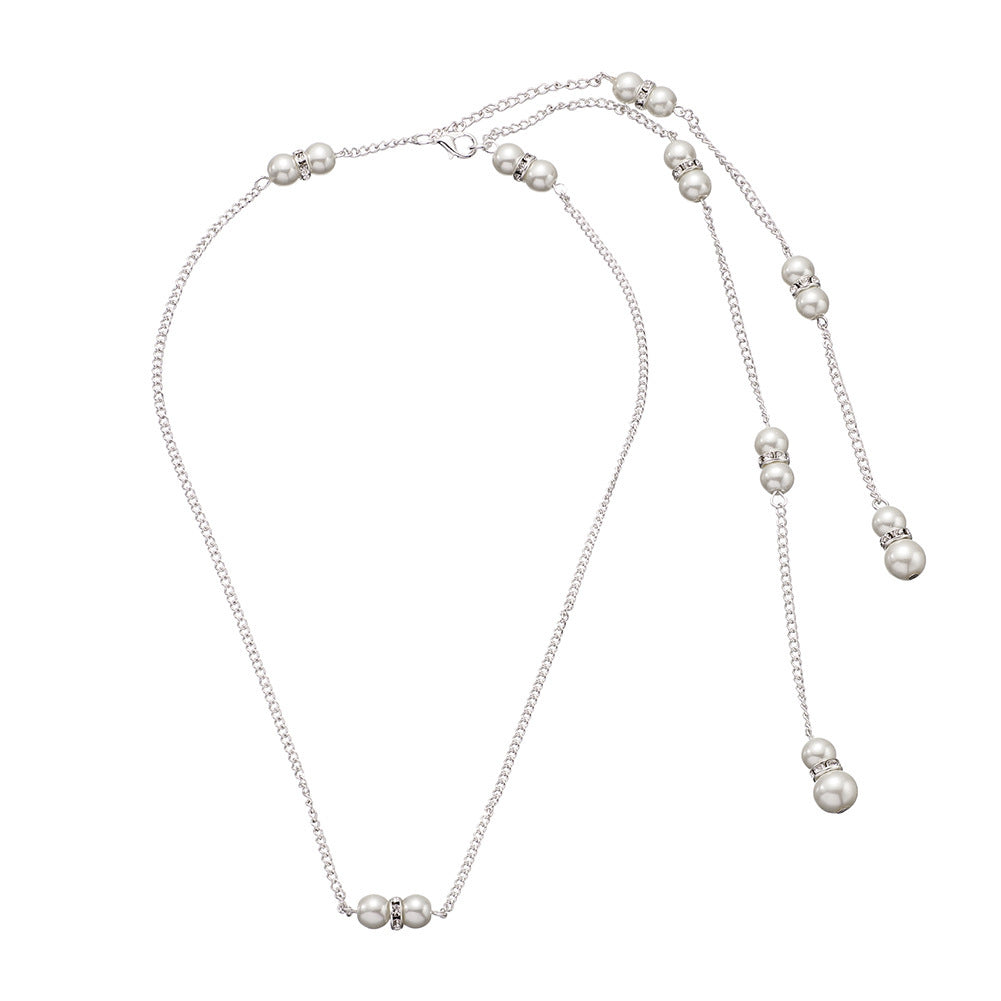 Long Necklace Pearl Tassel Sexy for Women