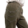 Vintage Metal Key Pendant Multi-layer Star Waist Chain