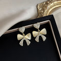Cute Opal Sweet Bow Earrings