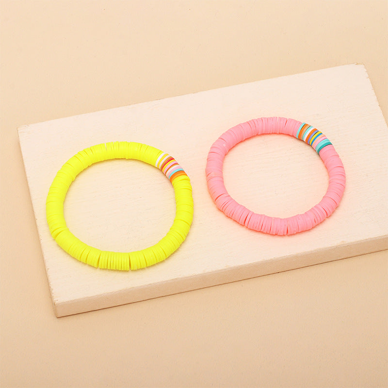 Elastic Soft Ceramic Boho Bracelet
