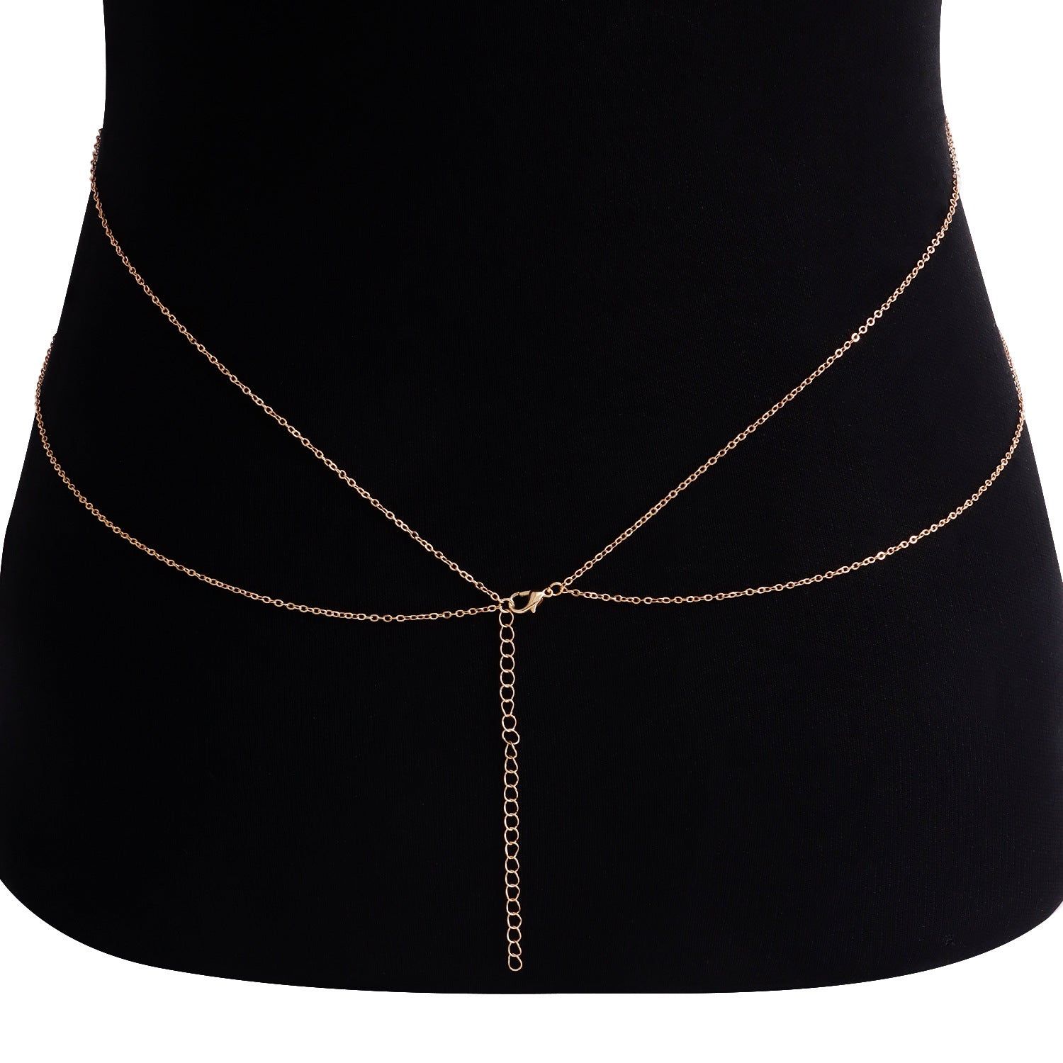 Simple Rhinestone Bikini Breast Chain Waist Chain Sexy Body Jewelry