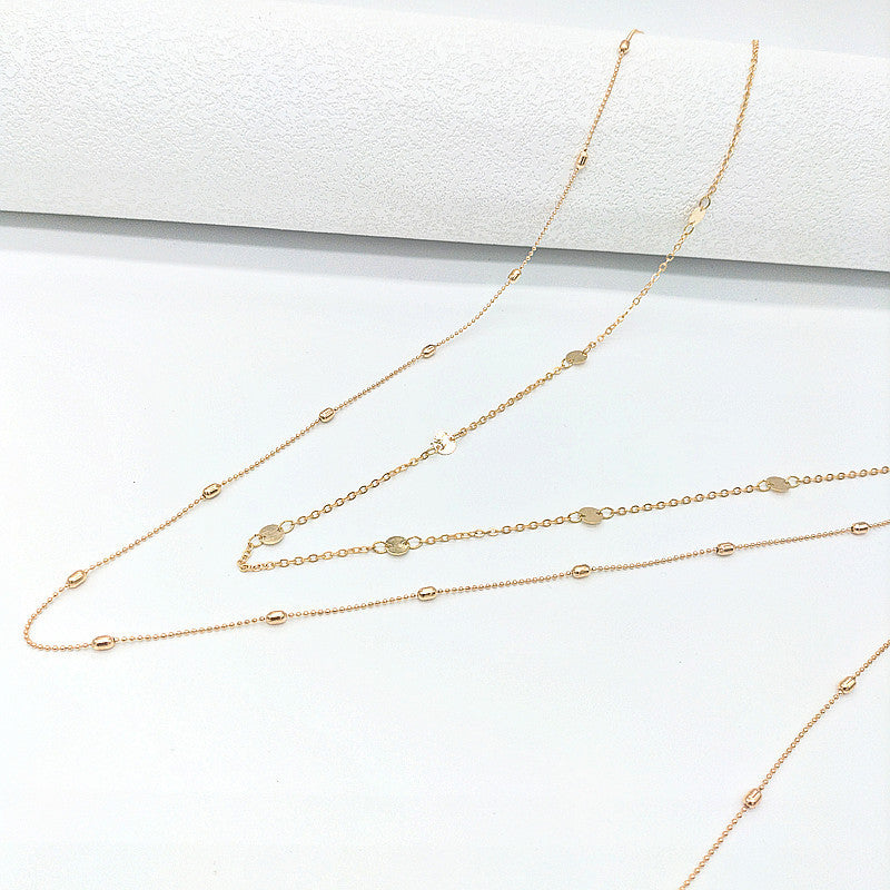 Hip Hop Metallic Sequin Silver Belly Waist Chain