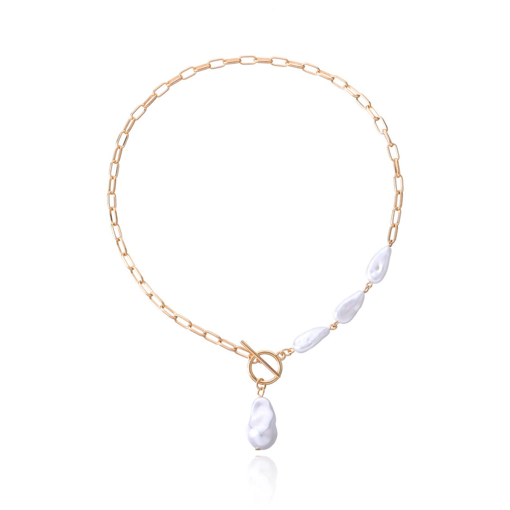 Baroque Pearl Chain Necklace