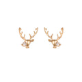 Christmas Rhinestone Elk Earring