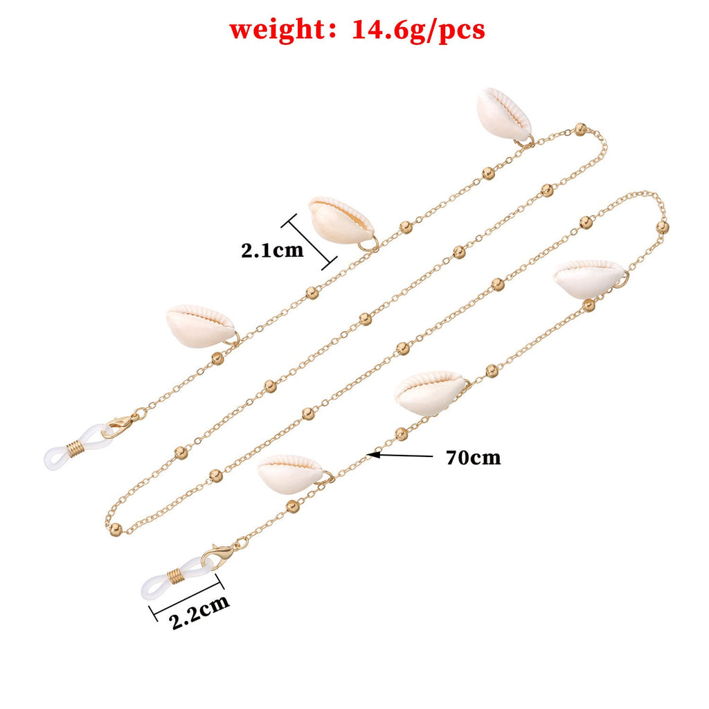 Shell Pendant Bead Chain Glasses Chain