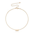 Round Disc Charms Choker Necklace