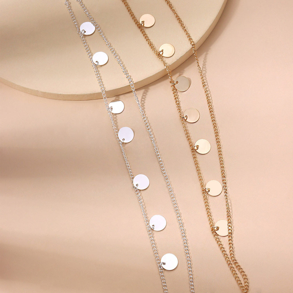 Bohemia Tassel Round Charm Head Chain