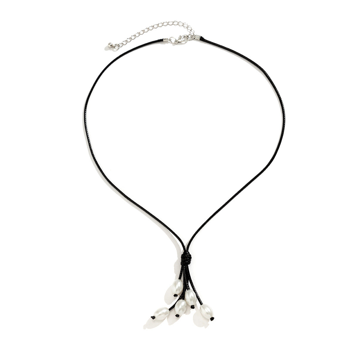 Simple Wax Cord Tassel Necklace
