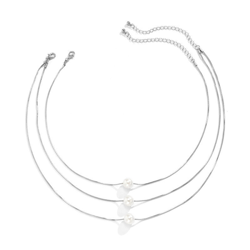Multi-layer Snake Chain Necklace 3 Layer