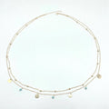 Holiday Turquoise Sequins Pendant Waist Chain