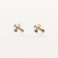 Rhinestone Cross Stud Earring