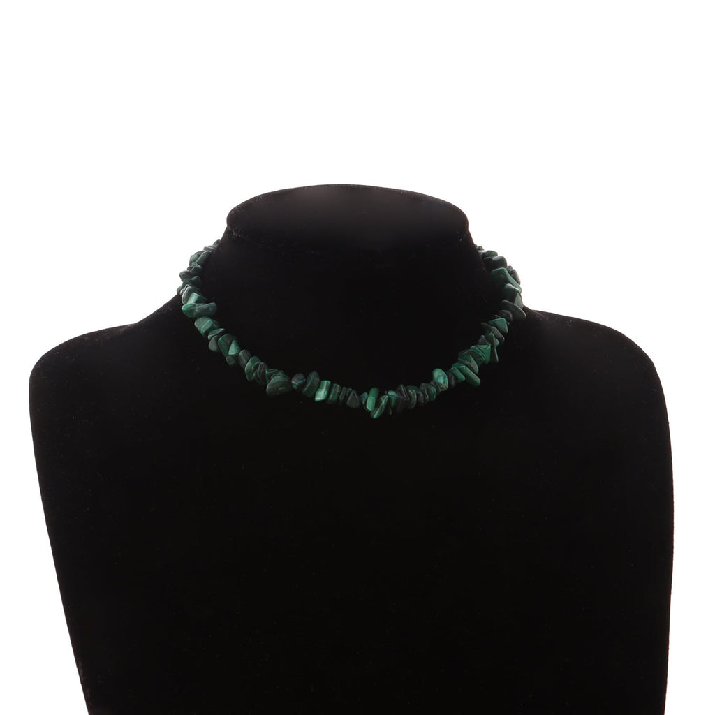 Irregular Natural Crushed Stone Necklace for Women
