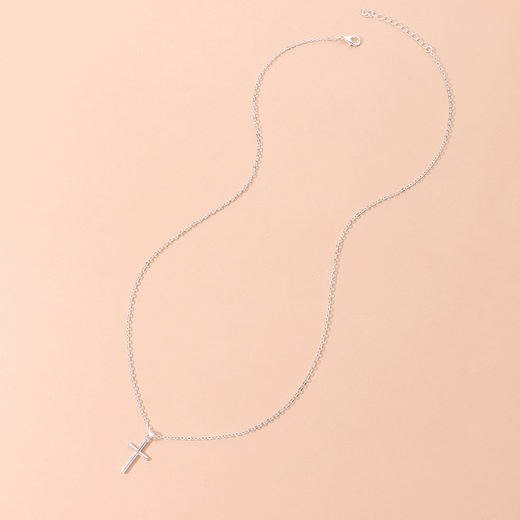 Cross Pendants Long Chain Necklace