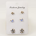 Blue Whale Shell Earring Set