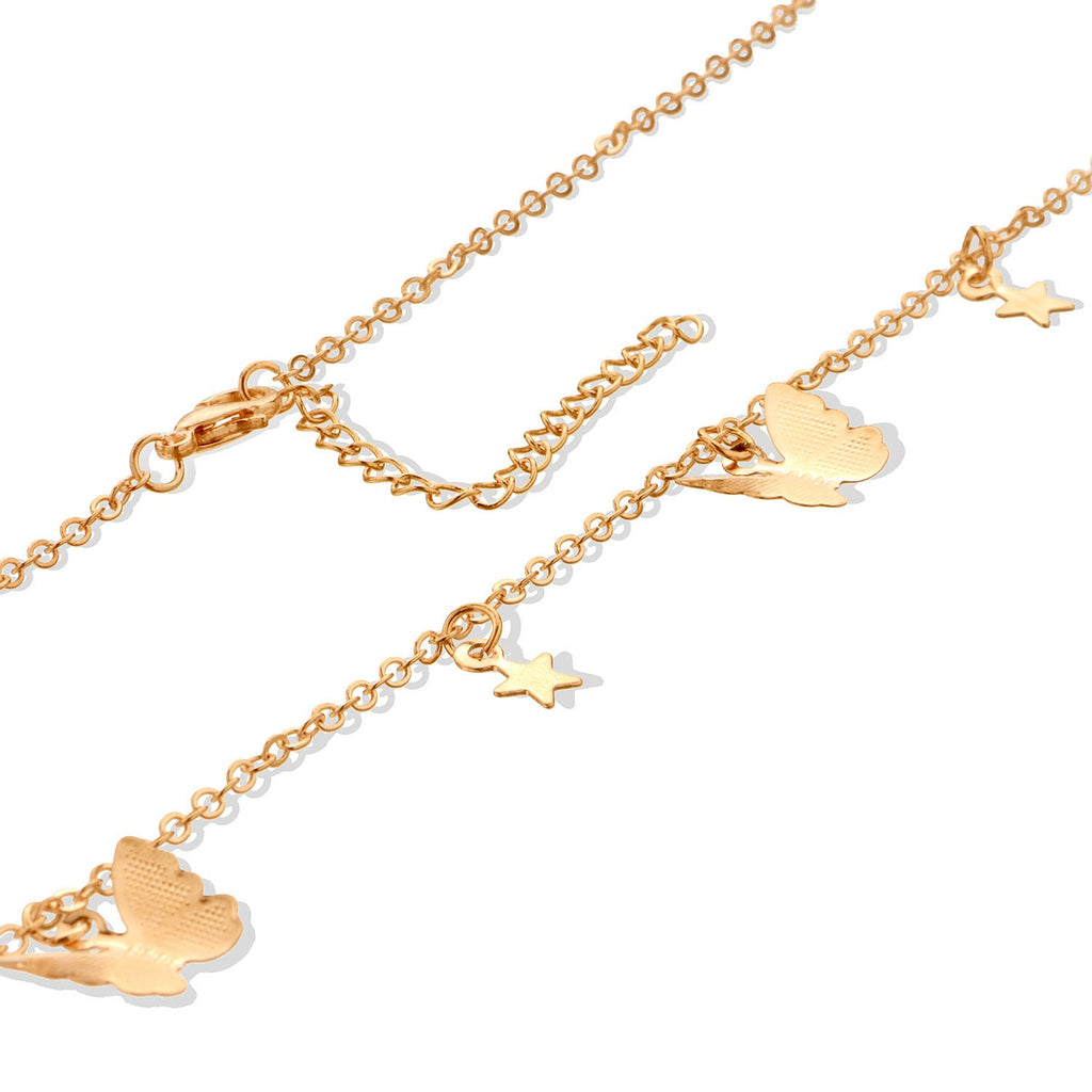 Butterfly Star Choker Necklace