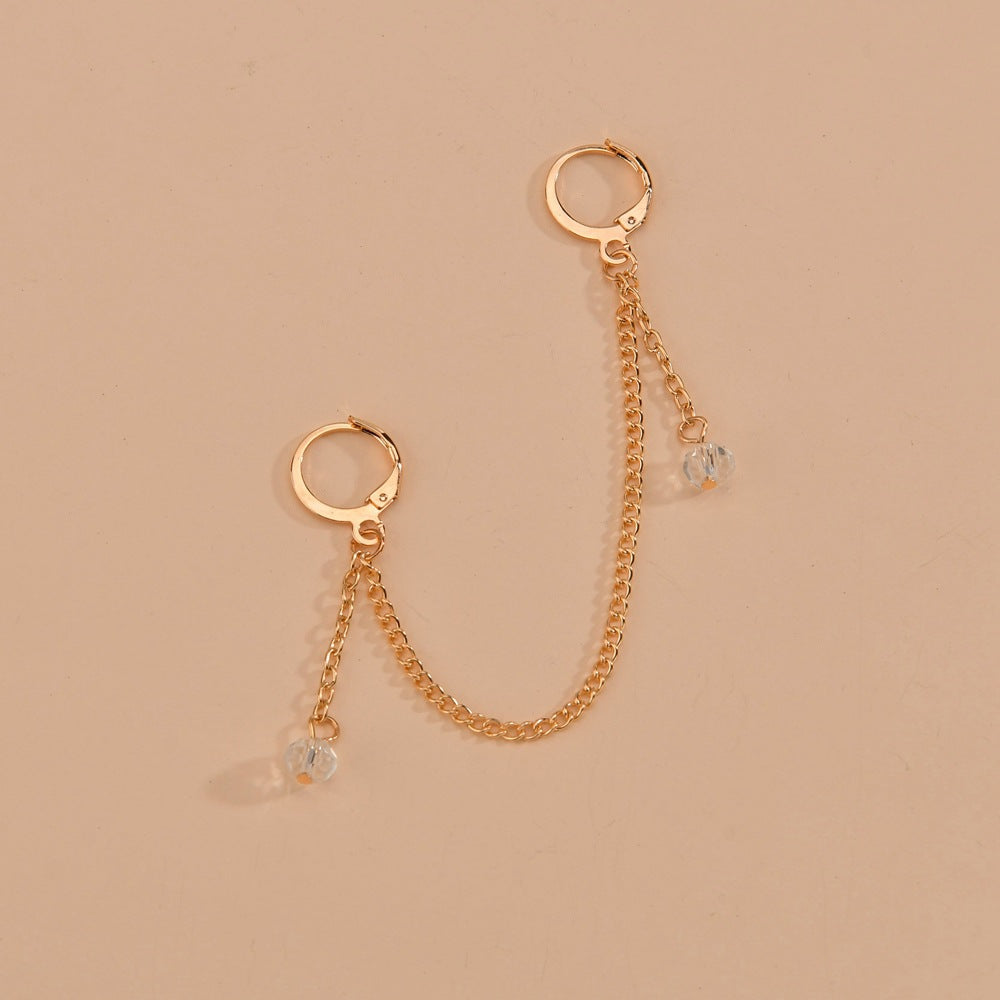 Long Style Tassel Chain Earring