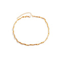 Twisted Flat Snake Bone Chain Necklace Bracelet