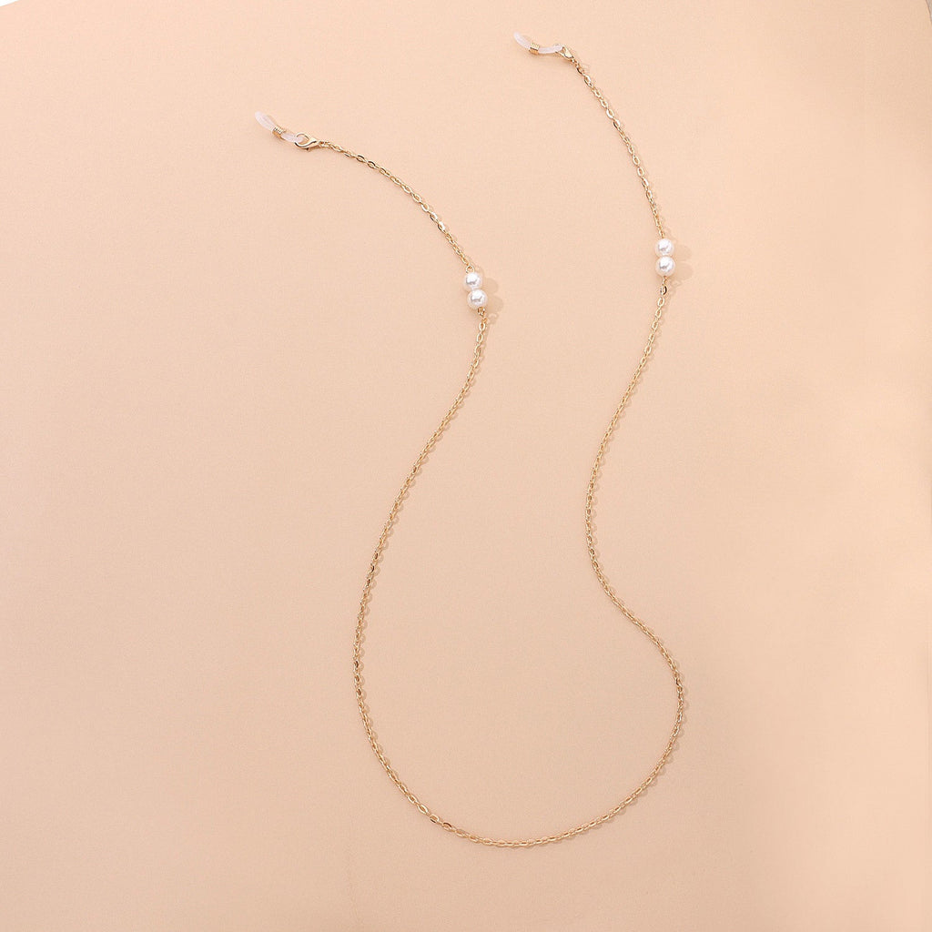 Pearl Eyeglass Chain Beaded Sunglasses Neck Holder
