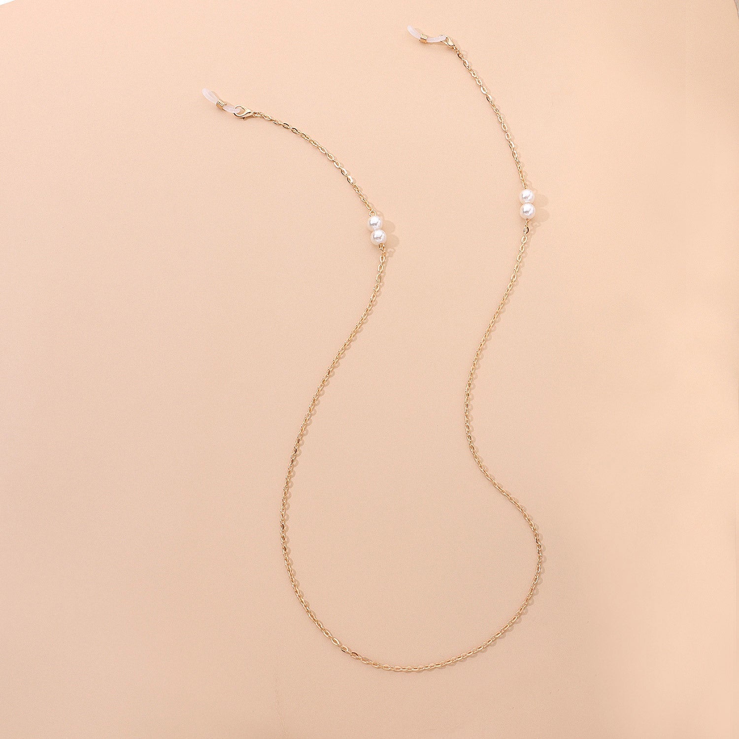 Pearl Eyeglass Chain Beaded Sunglasses Neck Holder