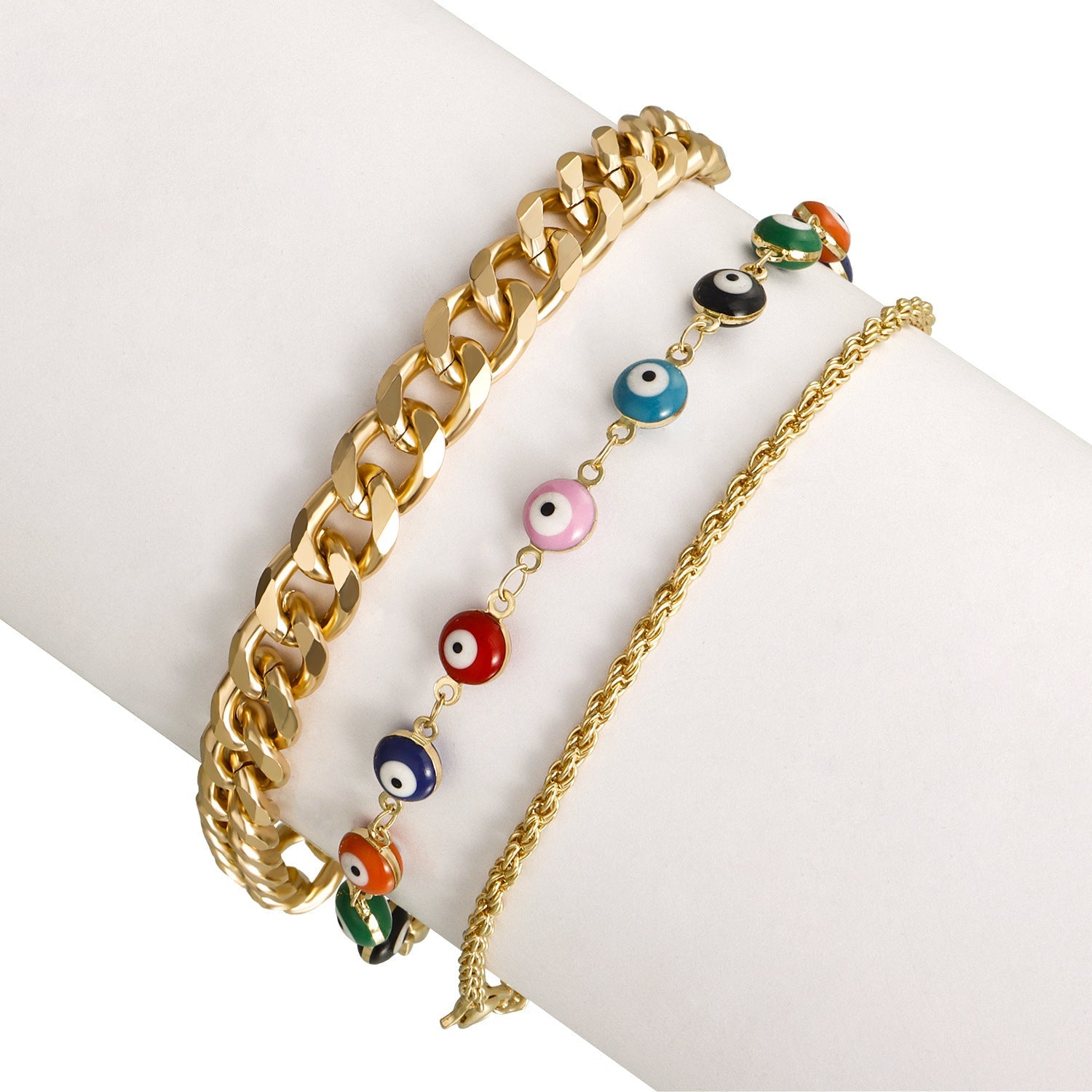 Evil Eye Beaded Foot Bracelets