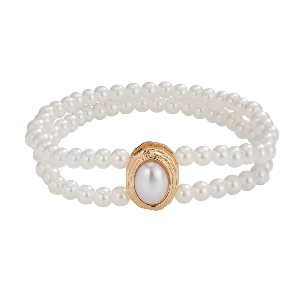 Elegant Multilayer Pearl Anklets High Heels Beaded Anklet Jewelry