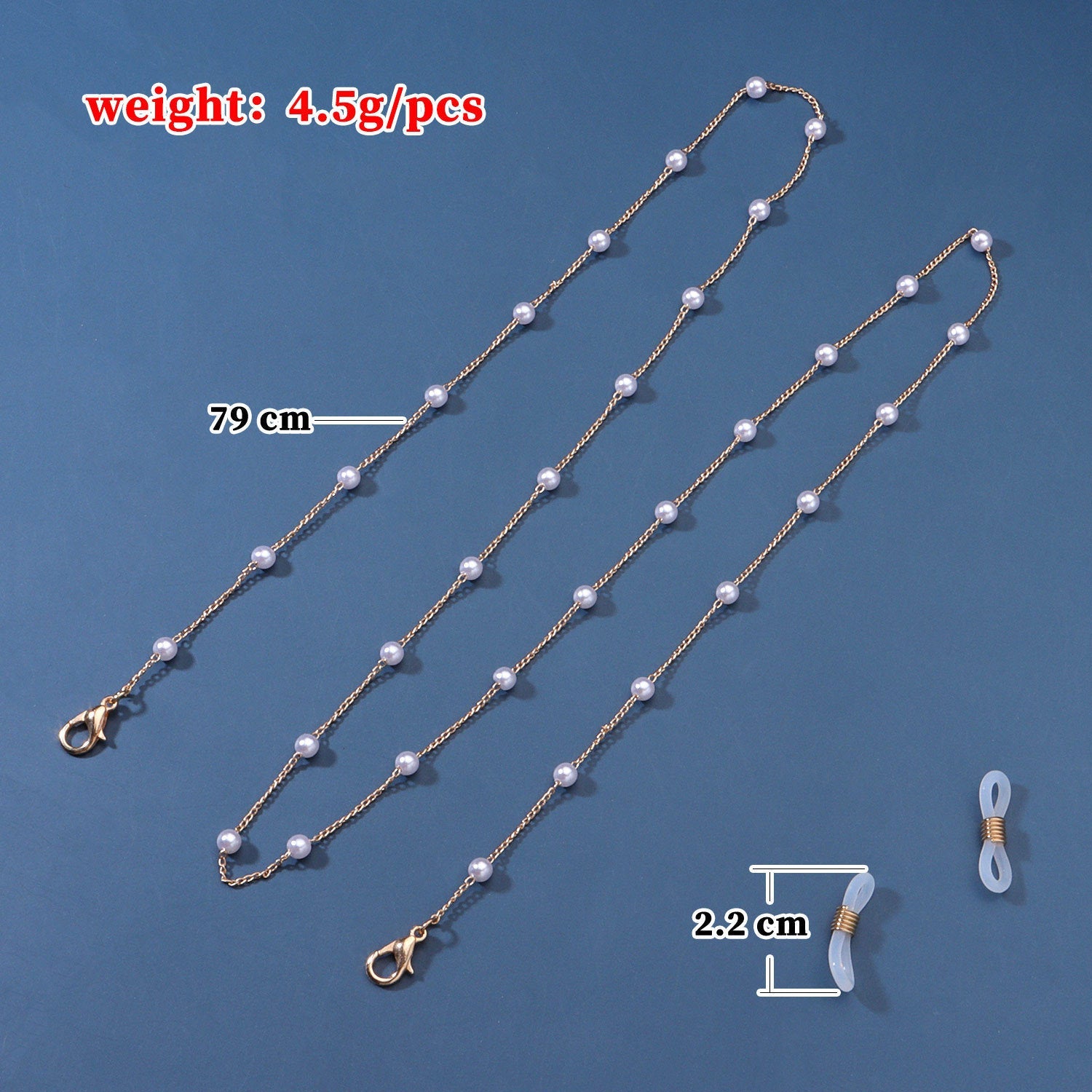 Beaded Pearl Eyeglass Chain