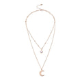 Moon Pearl Pendant Necklaces