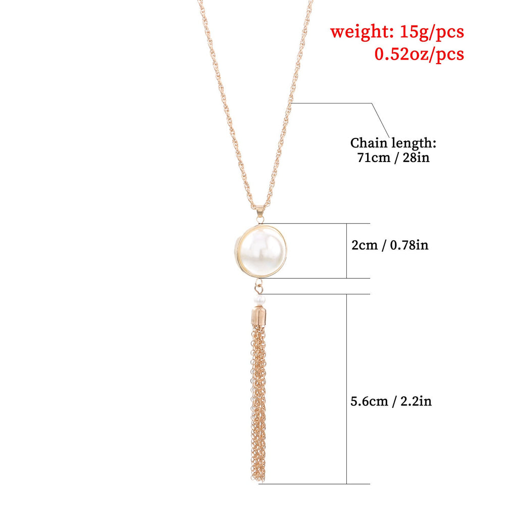 Long Sweater Chain Pendant for Women