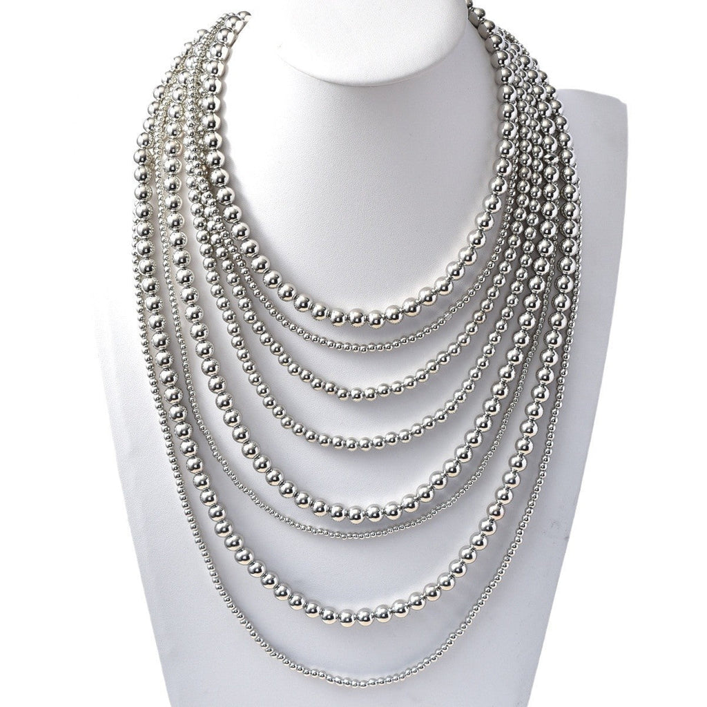 Multi-layer Hip-hop Women Ccb Material Long Bohemian Necklace