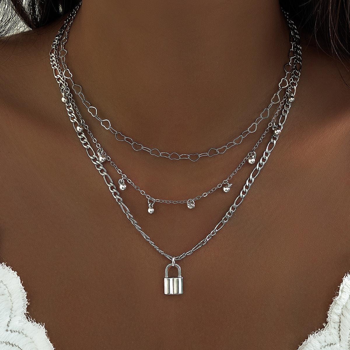 Link Chain Layered Necklace