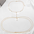 Simple Cross Chest Breast Belly Body Chain