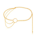 Hip Hop Punk Jewelry Retro Double Layer Metal Trouser Chain Waist Chain
