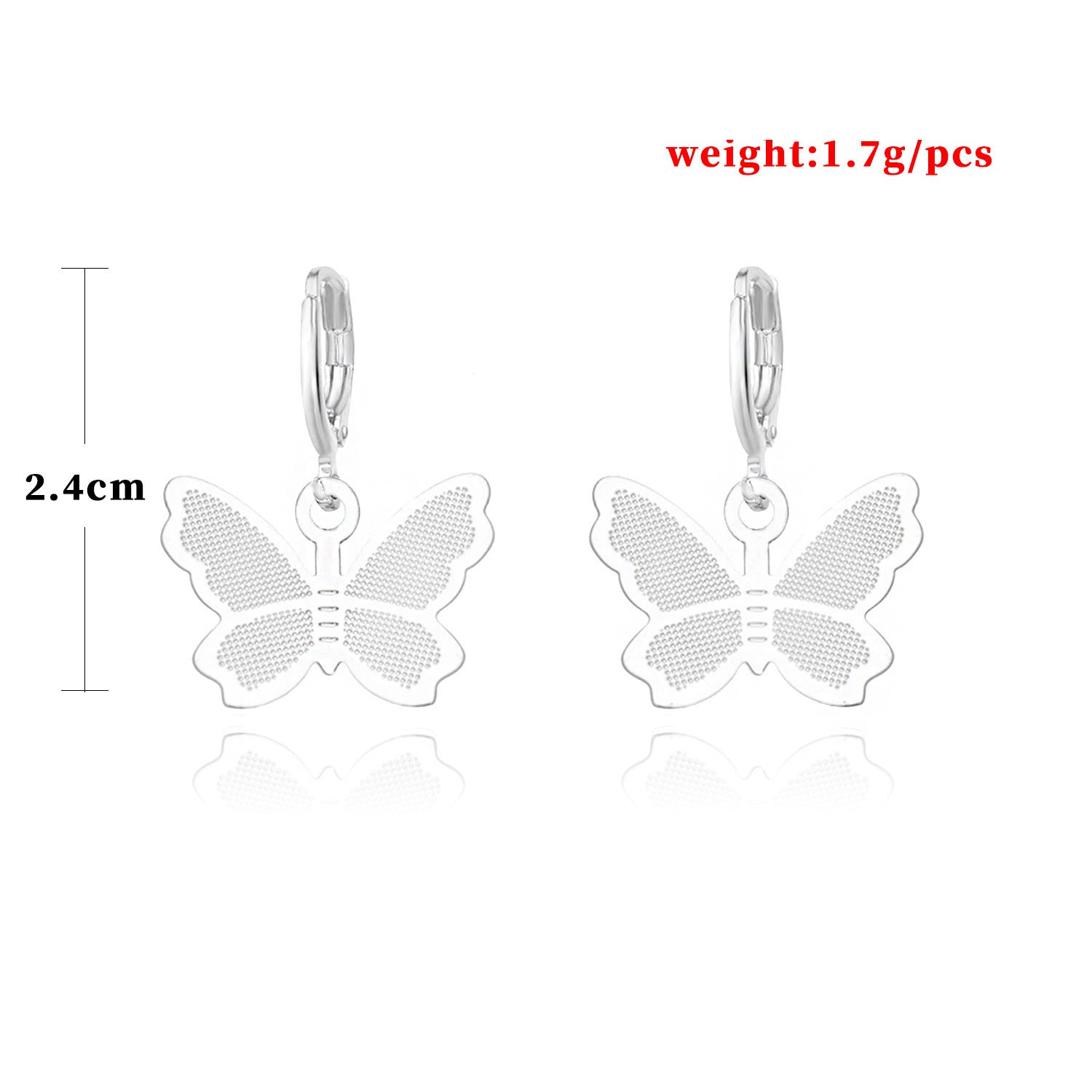 butterfly Drop Dangle Pendant Huggie Earings