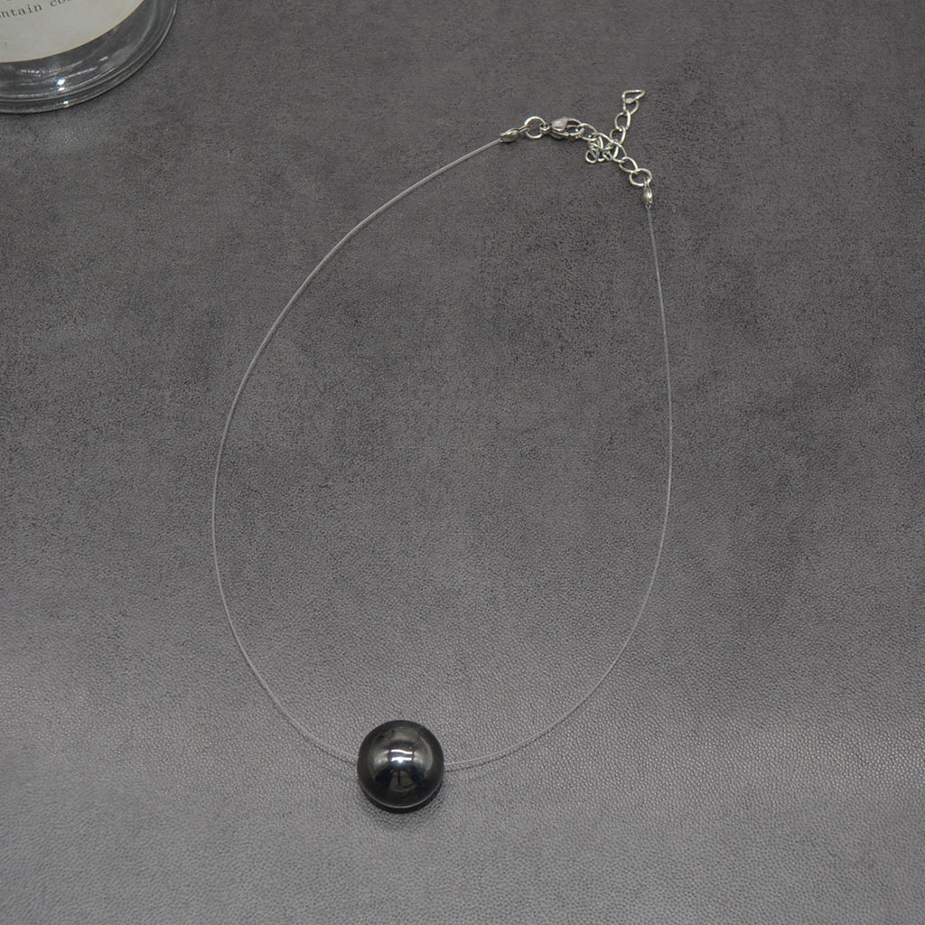 Summer Pearl Pendant Wire Chain Necklace