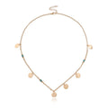 Round Sequin Beads Pendant Necklace