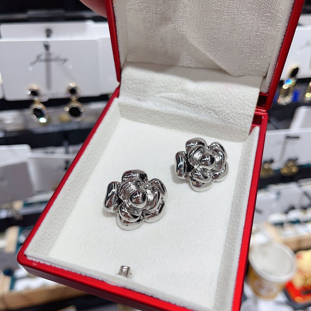 Retro Flower Statement Earrings