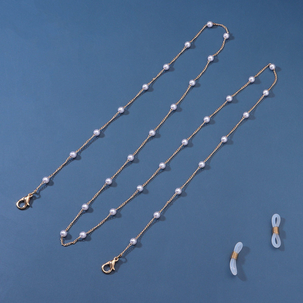 Beaded Pearl Eyeglass Chain