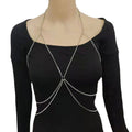Crystal Rhinestone Multi Layer Neck Body Bikini Lingerie Chain