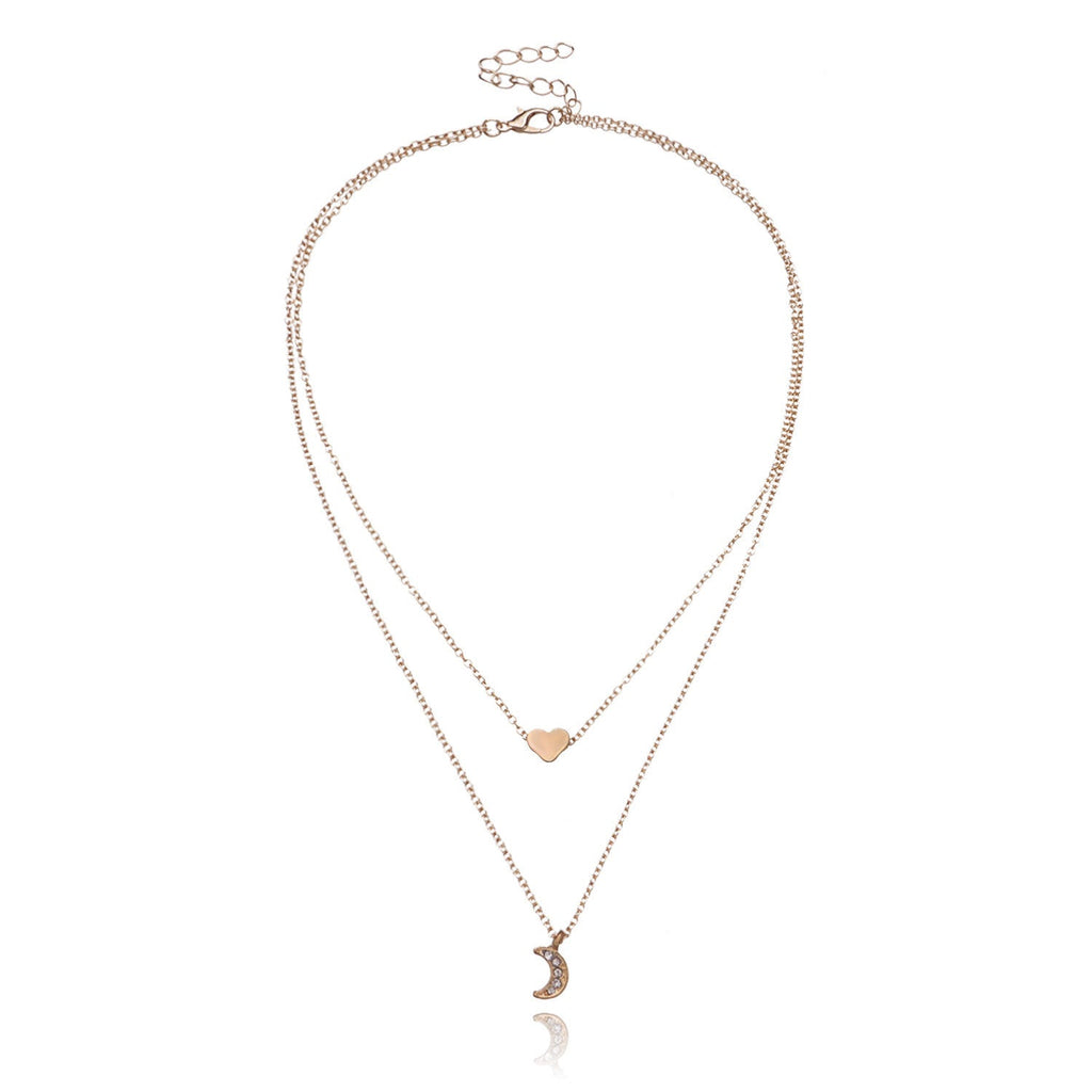Double Layer Heart Necklace
