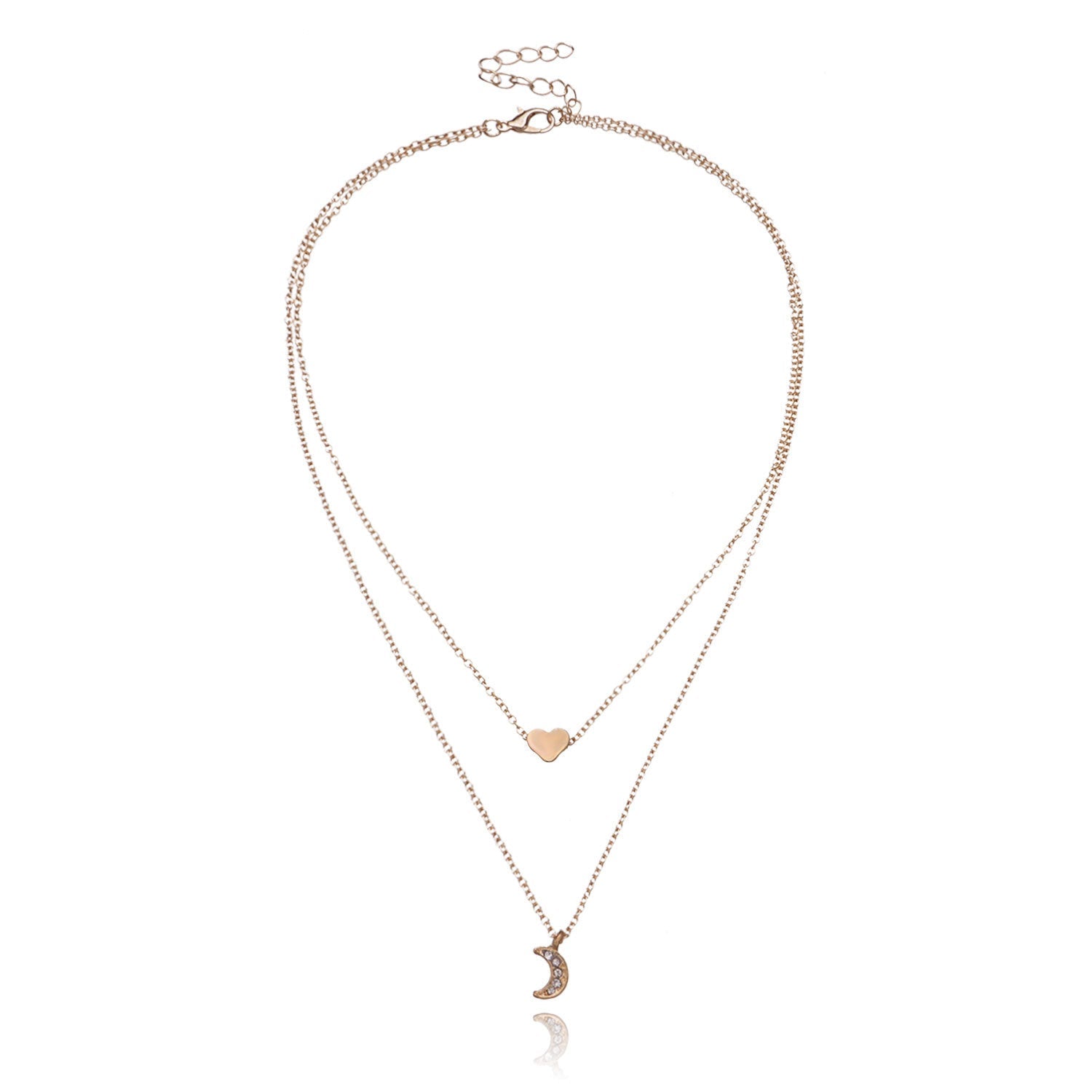 Double Layer Heart Necklace
