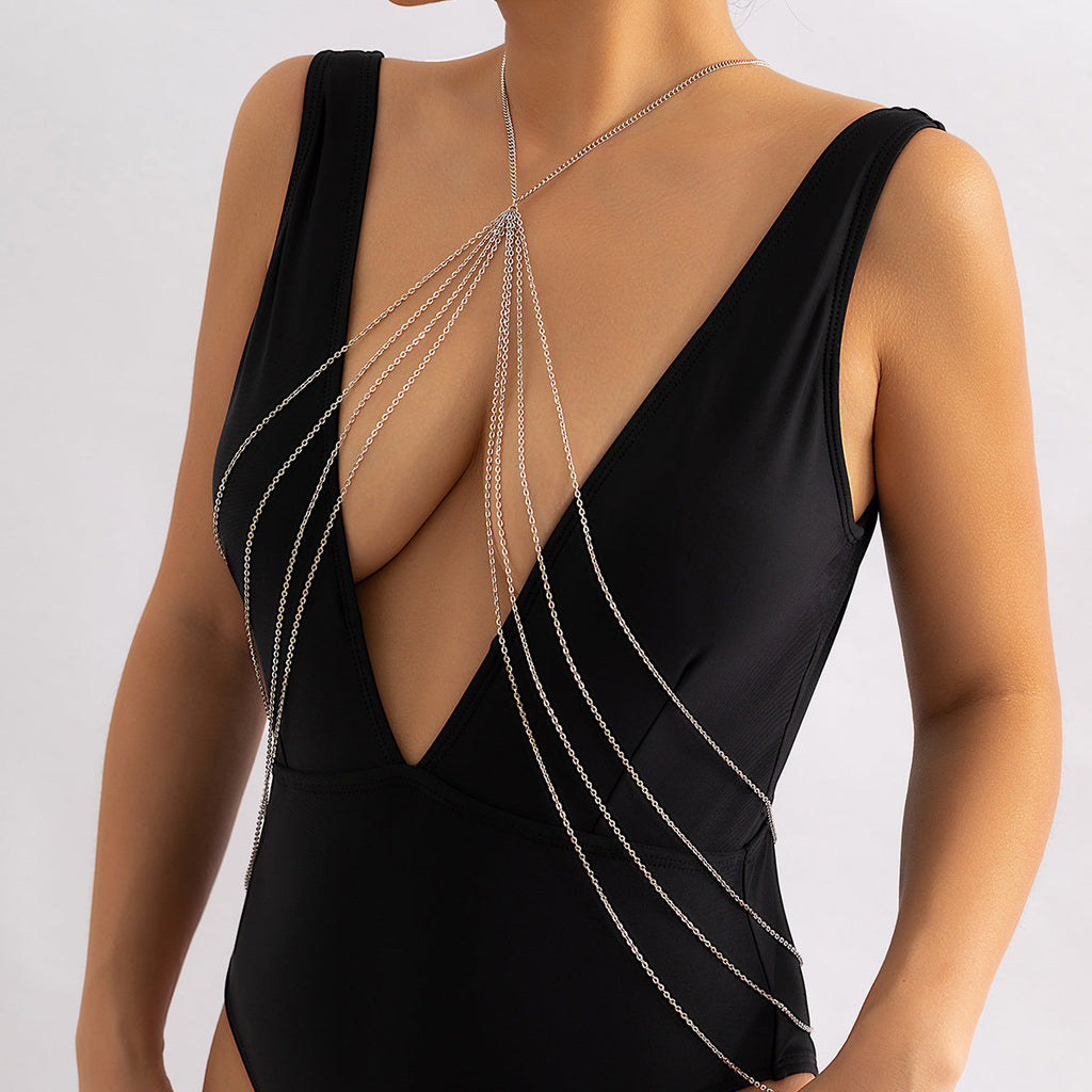 Sexy Chain Fringe Bikini Breast Chain